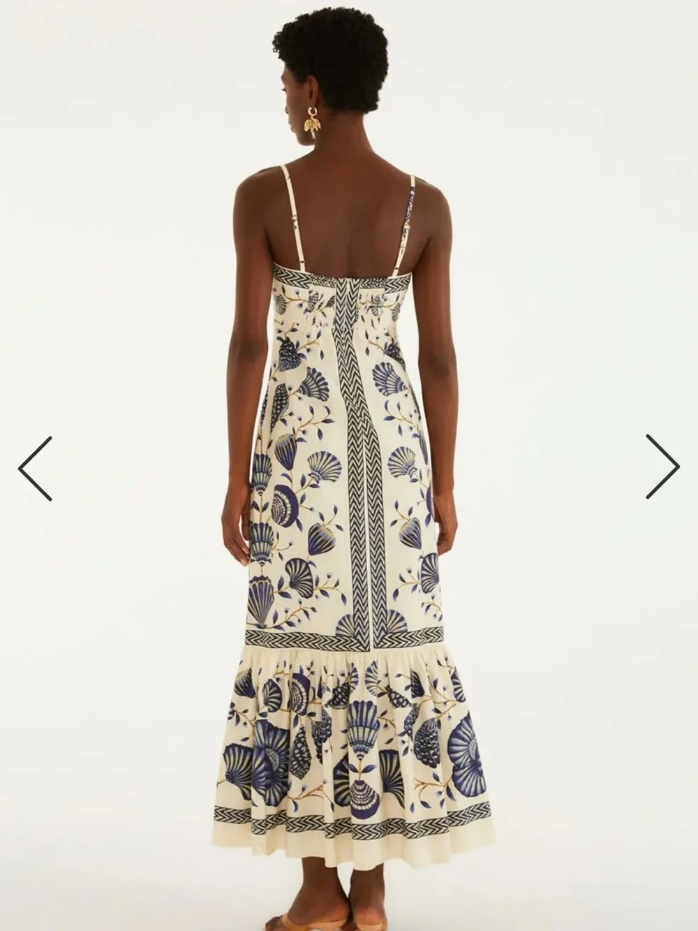 FARM Rio Ivory and Navy Floral-Print Maxi Dress - Picture 3 of 5